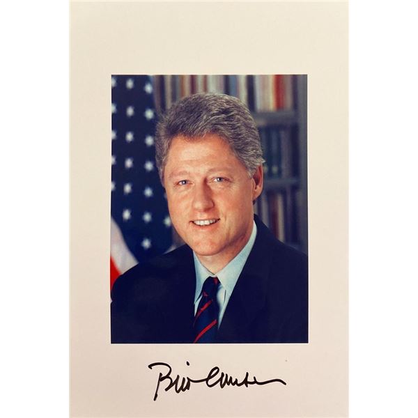 Bill Clinton facsimile signed photo
