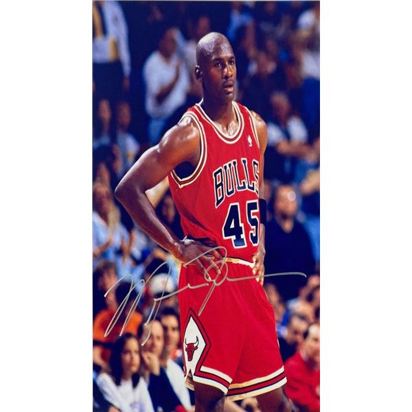 Chicago Bulls Michael Jordan facsimile signed  photo