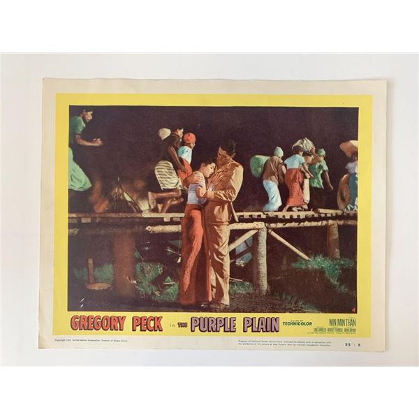 The Purple Plain original 1954 vintage lobby card