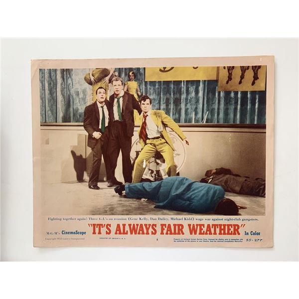 It's Always Fair Weather original 1955 vintage lobby card