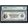 Image 1 : 1918 $1 STAR Cleveland FRBN PMG 67EPQ