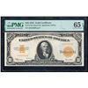 Image 1 : 1922 $10 Gold Certificate PMG 65EPQ