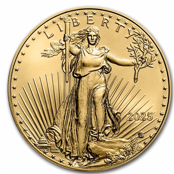 2025 American Gold Eagle 1oz BU Coin