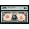 Image 1 : 1923 $10 Poker Chip Legal Tender Note PMG 25