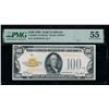 Image 1 : 1928 $100 Gold Certificate PMG 55