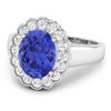 Image 2 : 14KT White Gold 2.21ctw Tanzanite and Diamond Ring
