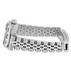 Image 7 : Rolex Ladies Stainless Steel Pyramid Diamond Bezel Date Watch