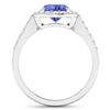 Image 4 : 14KT White Gold 1.41ctw Tanzanite and Diamond Ring
