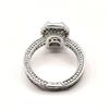 Image 5 : 14KT White Gold Plated 2.35 Ct Lab Simulated Paraiba Tourmaline Ring