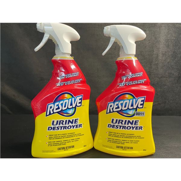 Lot of 2 Resolve Urine Destroyer (946ml) Great for Pet & People Accidents - New