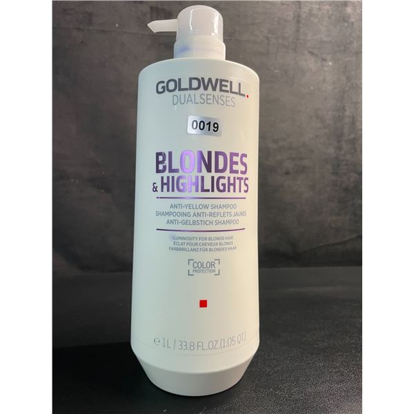 Goldwell Dualsenses Blonde & Highlights Anti-Yellow Shampoo - 1L Bottle - New