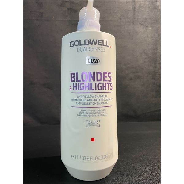 Goldwell Dualsenses Blonde & Highlights Anti-Yellow Shampoo - 1L Bottle - New