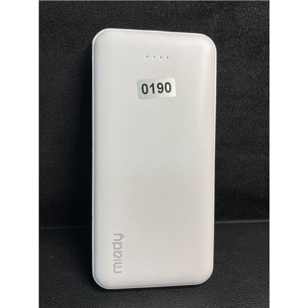 1 Power Bank (10,000mAh) Portable Charger - White - No Box/Open Box
