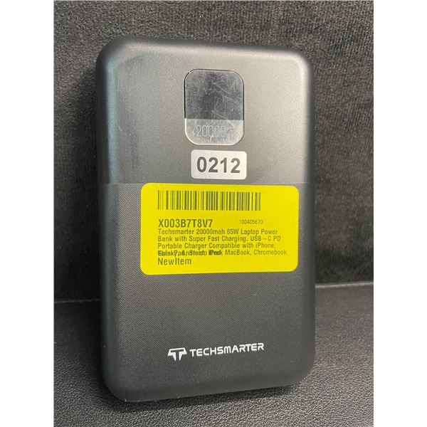 1 Techsmarter 20,000mAh Power Bank/Portable Laptop Charger (65W) - No Box/Open Box