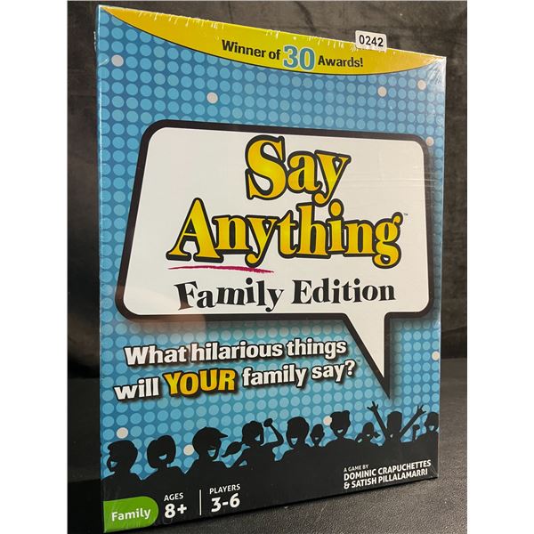 Say Anything Family Edition Board Game - New Sealed
