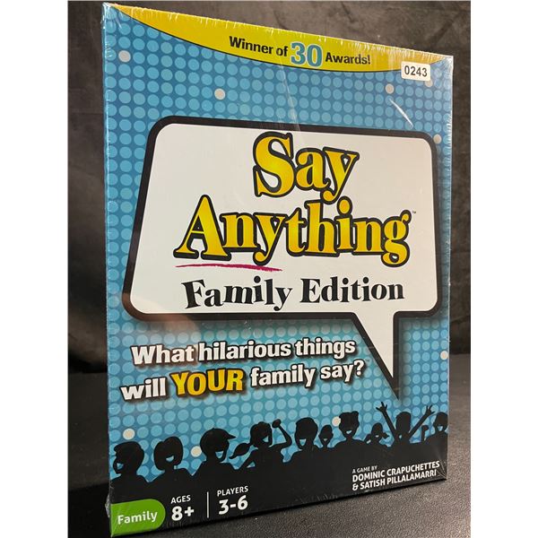 Say Anything Family Edition Board Game - New Sealed