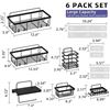 Image 2 : Veluckin 6PC Shower Caddy Set - Black - New in Box