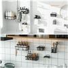 Image 5 : Veluckin 6PC Shower Caddy Set - Black - New in Box
