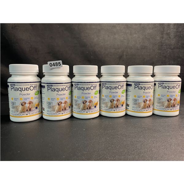 Lot of 6 ProDen PlaqueOff Powder for Dogs Oral Health (60g) Prevents Tater/Plaque/Bad Breath - New