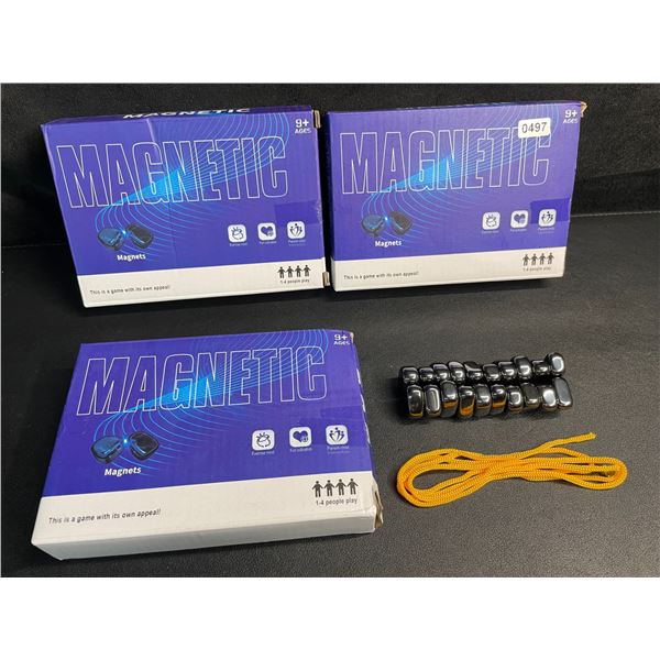 3 Magnetic Chess Game Sets/Table Top Magnet Games - New
