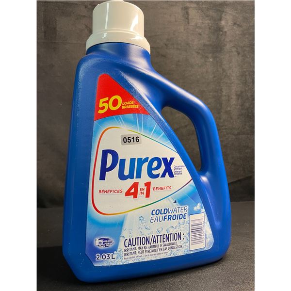 1 Jug of Purex 4-in-1 Coldwater Liquid Laundry Detergent - 2.03L/50 Loads - New