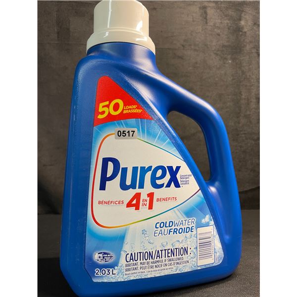 1 Jug of Purex 4-in-1 Coldwater Liquid Laundry Detergent - 2.03L/50 Loads - New