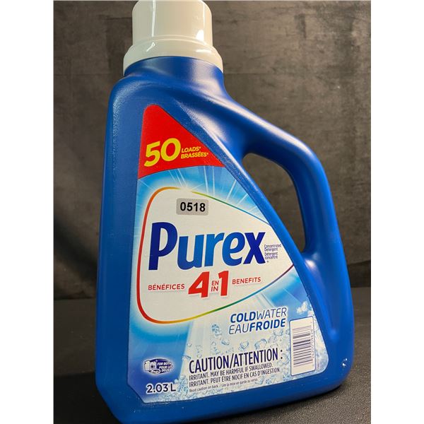1 Jug of Purex 4-in-1 Coldwater Liquid Laundry Detergent - 2.03L/50 Loads - New