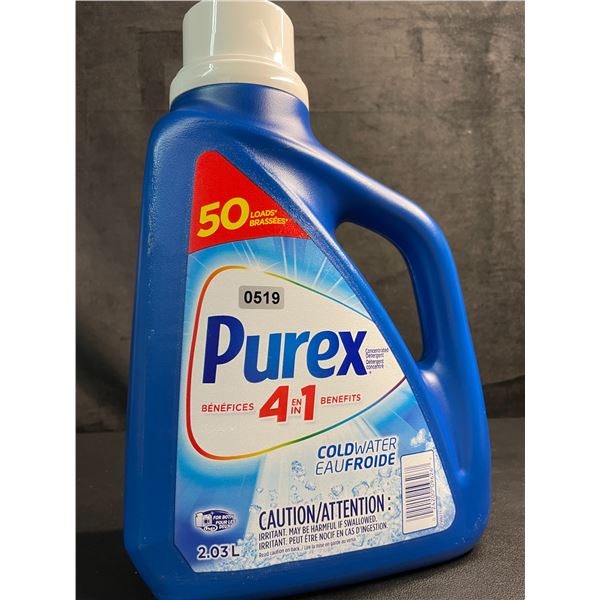 1 Jug of Purex 4-in-1 Coldwater Liquid Laundry Detergent - 2.03L/50 Loads - New
