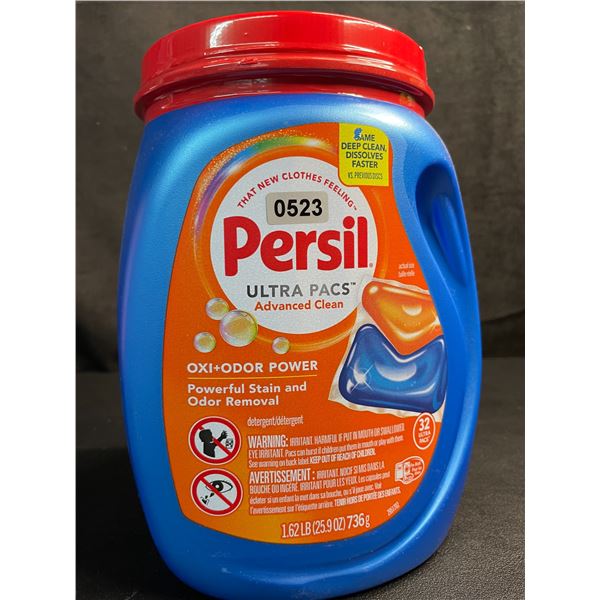 Persil Ultra Pacs Oxi+Odor Powerful Stain/Odor Removal Laundry Detergent Pods - 1.62lb Tub - New