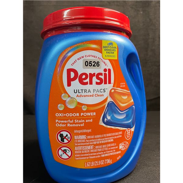 Persil Ultra Pacs Oxi+Odor Powerful Stain/Odor Removal Laundry Detergent Pods - 1.62lb Tub - New