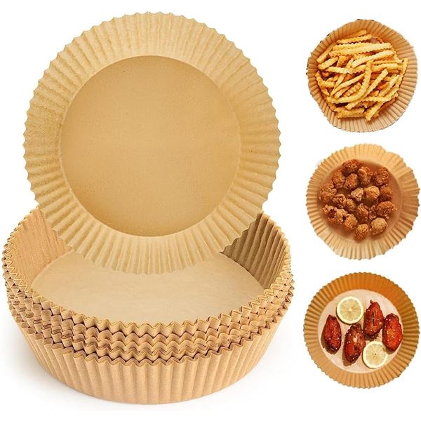 4 Packs of Cookie & Mookie Air Fryer Liners (50PCS Each) 6.5" Size - New