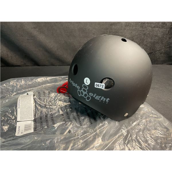 1 Triple Eight Certified Sweatsaver Bike/Sports Helmet - Size L - Black - New with Tags!