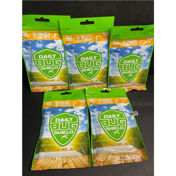 5 Packs (150pcs Each) Daily Bug Shield Mosquito/Bug Repellent Patches for Outdoors - New