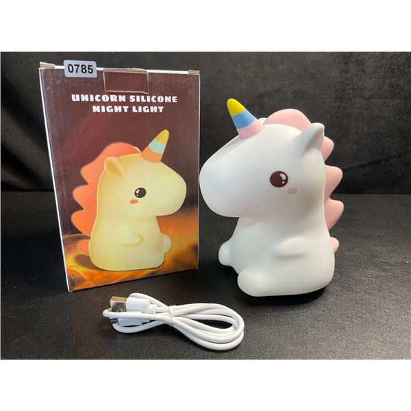 1 Unicorn Silicone Night Light/Bedside Lamp - New