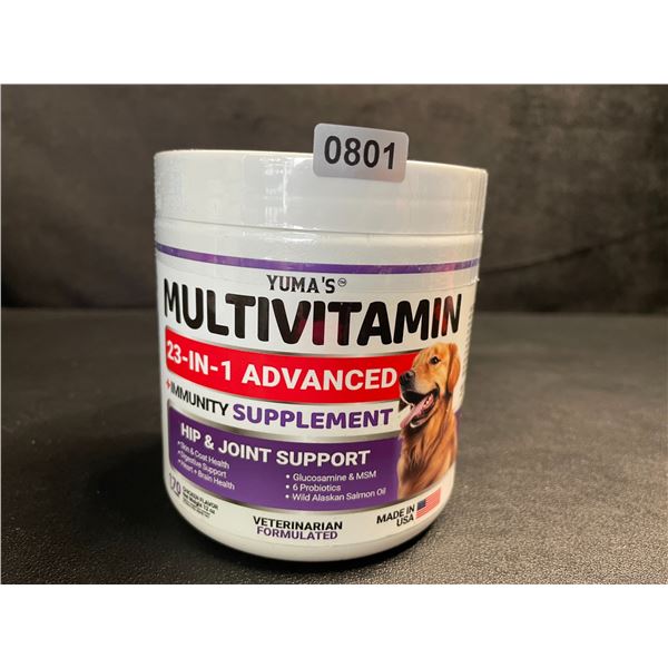 Yuma's Dog Multivitamins (170 Soft Chews) Immunity Supplement/Hip & Joint Support for Dogs - New