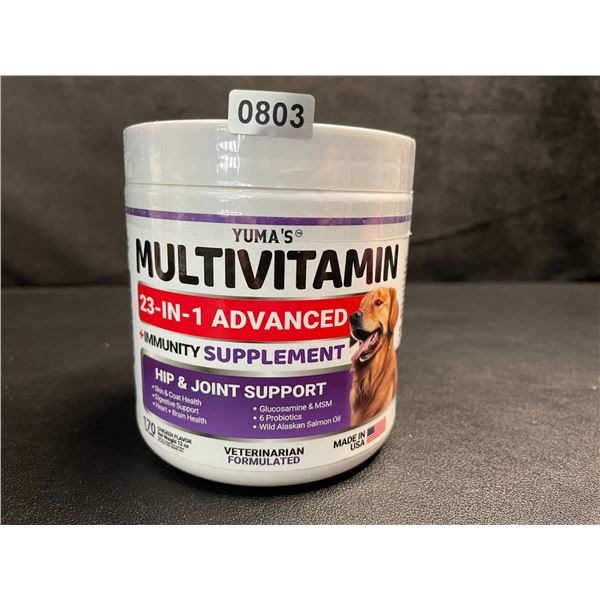 Yuma's Dog Multivitamins (170 Soft Chews) Immunity Supplement/Hip & Joint Support for Dogs - New
