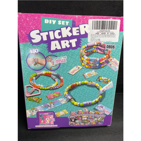1 DIY Sticker Art 480PC Toy Set for Kids - New