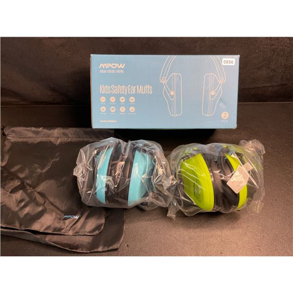 MPOW 2-Pack of Kids Safety Ear Muffs (Model: HM068A) Blue/Green - Brand New