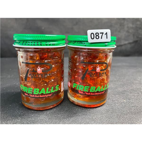 Lot of 2 Pautzke's Fire Balls Fishing Bait - 1.65oz Each - New