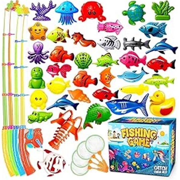 1 Magnetic Fishing Game Toy Set for Kids - New