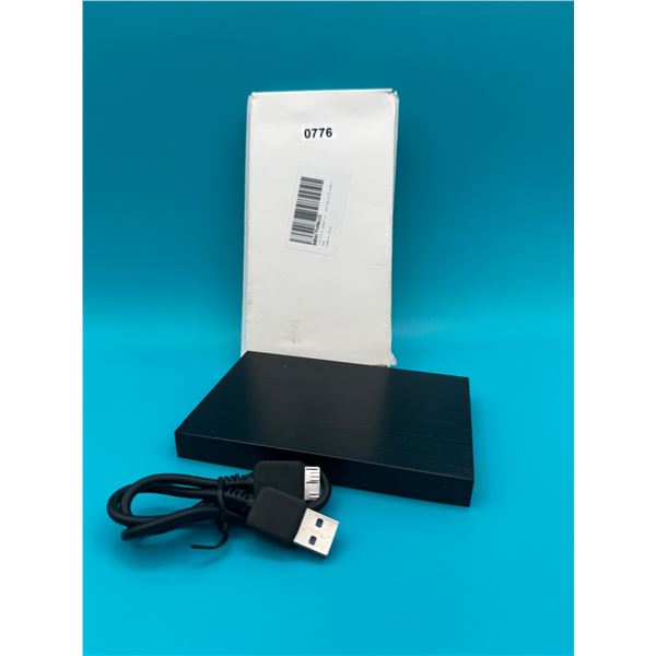 Aluminum Portable USB Storage Device - 2TB - Black - New
