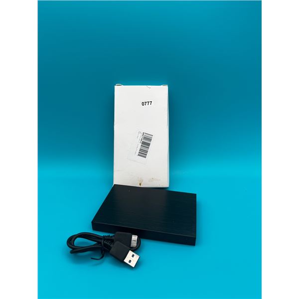 Aluminum Portable USB Storage Device - 2TB - Black - New