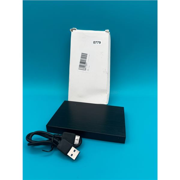 Aluminum Portable USB Storage Device - 2TB - Black - New