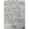 Image 1 : Red Hot Chili Peppers Brave From Afar Anthony Kiedis handwritten signed lyrics- GFA authenticated