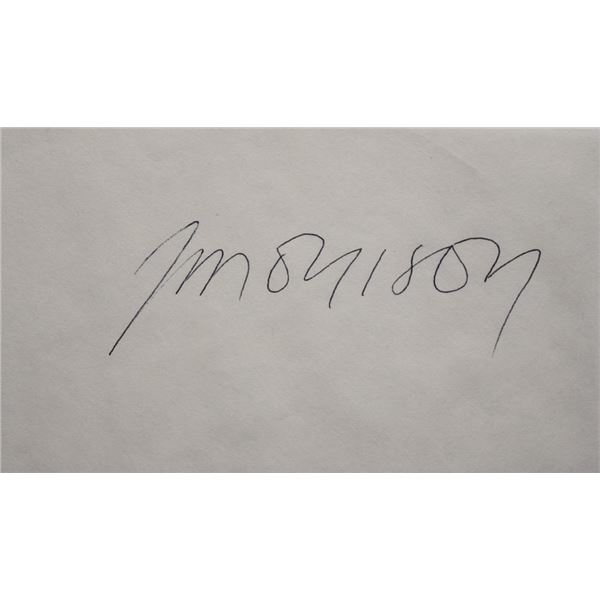 Jim Morrison signature slip