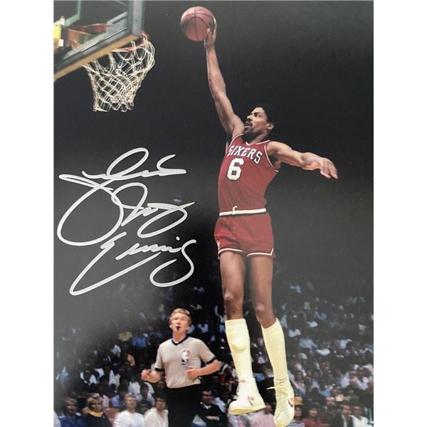 Philadelphia 76ers Julius Erving signed photo