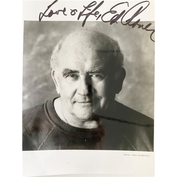 Lou Grant Ed Asner signed photo