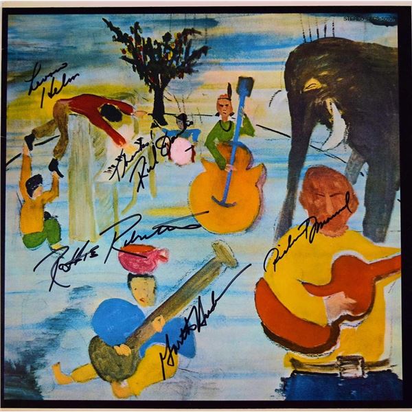 The Band Music From Big Pink signed album