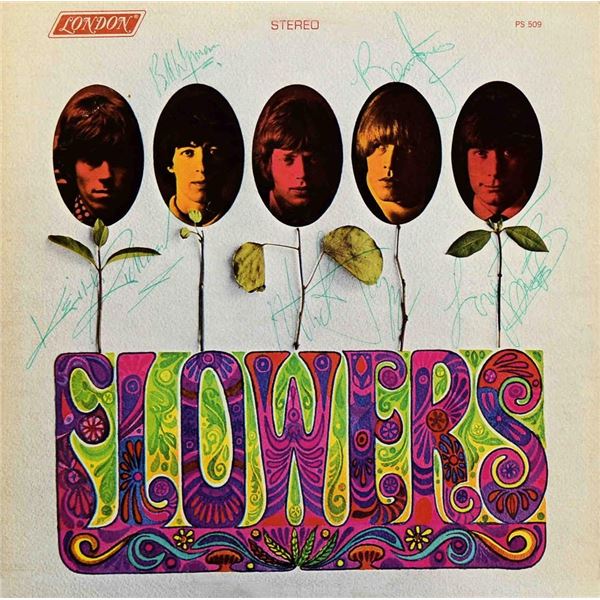 The Rolling Stones signed Flowers album
