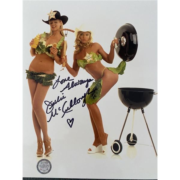 Playboy model Julie McCullough signed photo